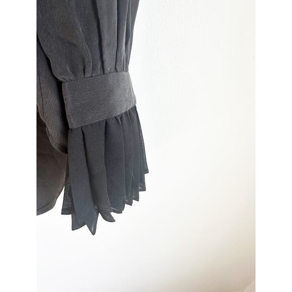 NWT Equipment Valerie Silk Shirt In True Black Size XS - Picture 6 of 6